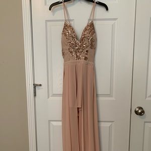 Rose Gold Sequin Romper